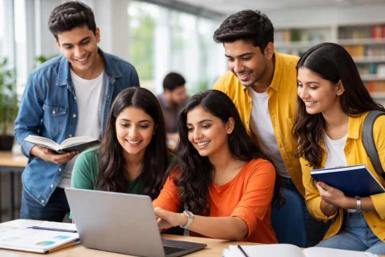 Students engaged in practical learning at Synerrgy Academy Nalbari, Assam, during vocational training.
